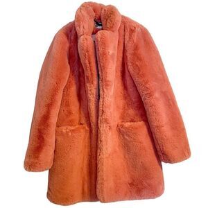 Apparis Sophie Faux Fur Coat Plush Pink XS